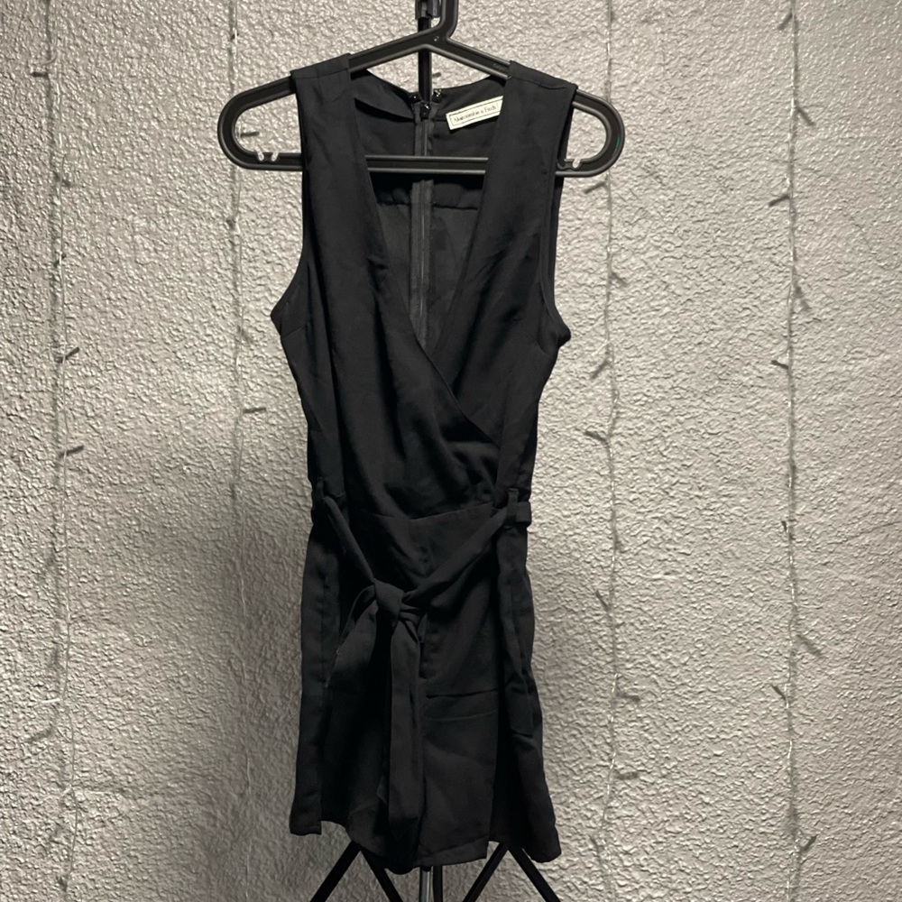 Abercrombie Black Romper Shorts